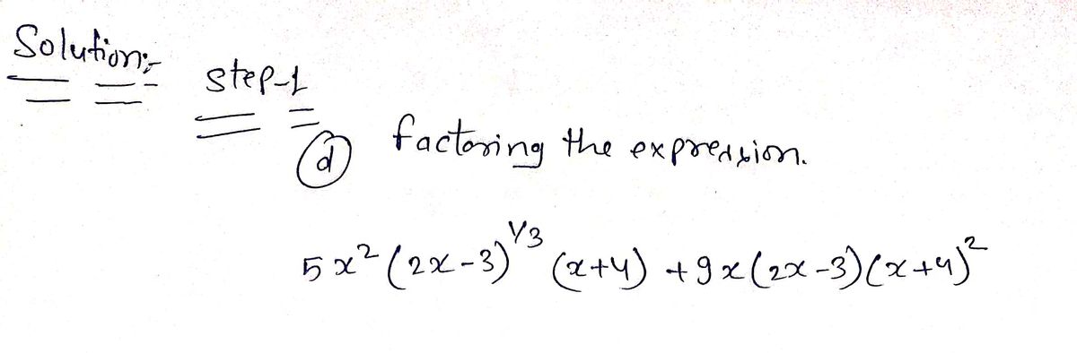 Algebra homework question answer, step 1, image 1